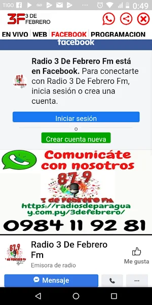Radio 3 de Febrero FM 87.9 Screenshot 2