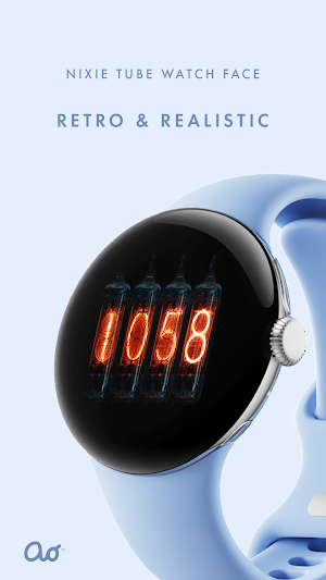 Nixie tube Watch Face Screenshot 1