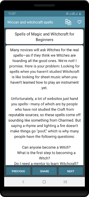 Wiccan and witchcraft spells Screenshot 3