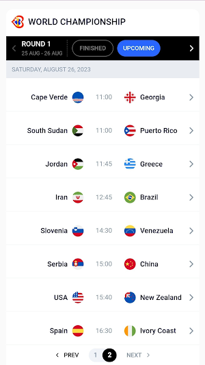 BasketScore World Cup Screenshot 1