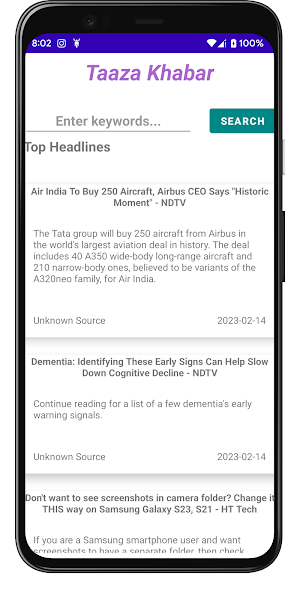 Taaza Khabar Screenshot 1