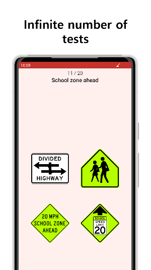 Road signs USA & Practice Test Screenshot 2