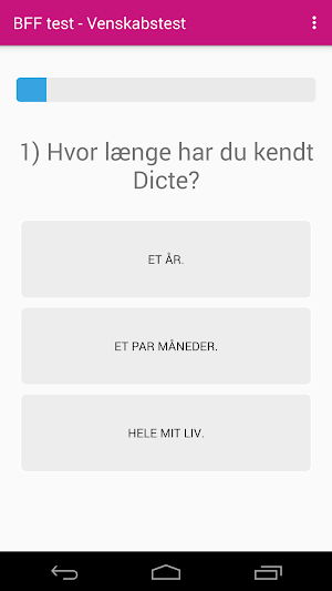 BFF Friendship Test - Dansk Screenshot 1