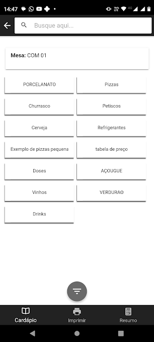 One Soluções App Garçom Screenshot 1