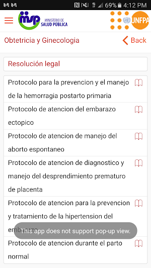Protocolos de Atención DR MoH Screenshot 1