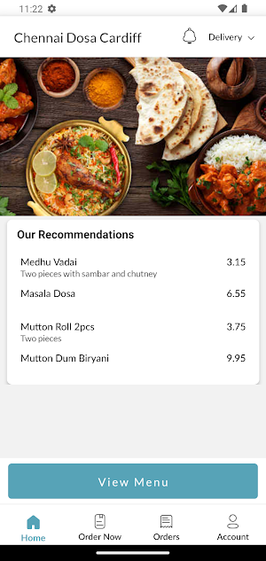 Chennai Dosa Cardiff Screenshot 1