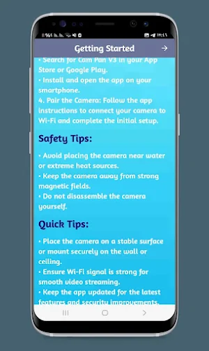 Cam Pan V3 Guide Screenshot 3