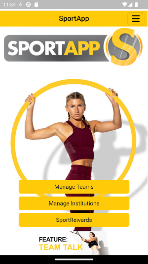 SportApp Screenshot 1