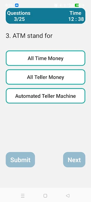 Bank Exam Screenshot 2