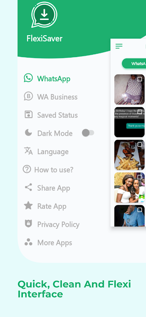 FlexiSaver - WhatsApp Status Saver All In One Screenshot 1