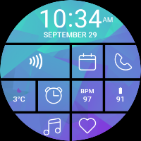 Ocean Tile Watch Face