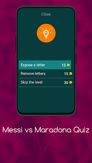 Messi vs Maradona Soccer Quiz Screenshot 1