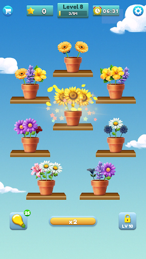 Flower Matching Game Screenshot 1