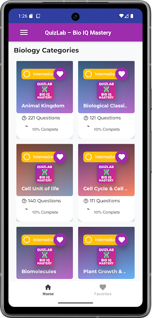 QuizLab – Bio IQ Mastery Screenshot 3