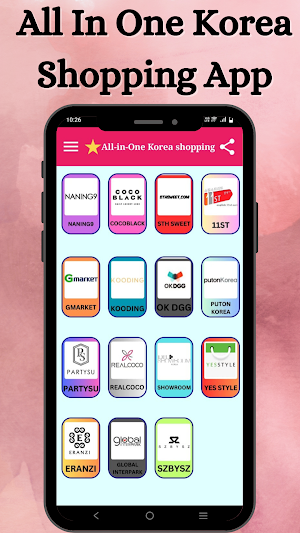 Korea Online Shopping App Screenshot 0