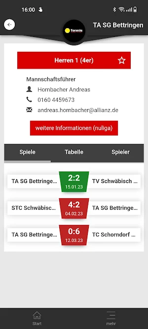 TA SG Bettringen Screenshot 3