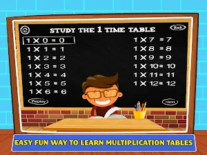 Times Tables Games For Kids - Multiplication Table Screenshot 1