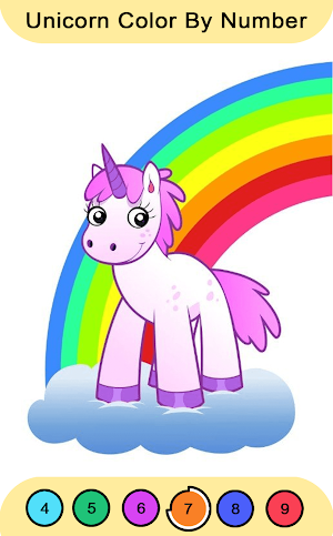 Unicorn Color By Number Screenshot 1