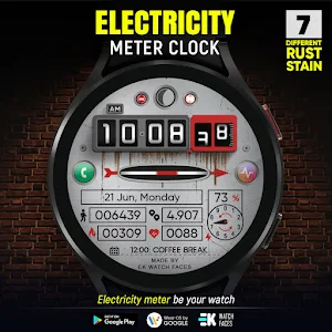 Electricity Meter - Watch Face Screenshot 1