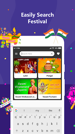 Festival Wishes - Daily Wishes Screenshot 2