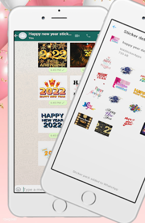 Happy New Year 2022 Stickers WAStickerApps Screenshot 1