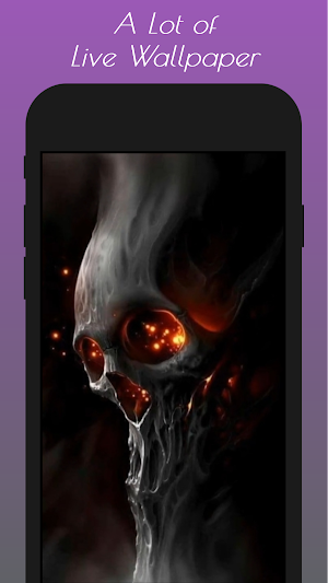 Skull Live Wallpaper HD 3D Mov Screenshot 1