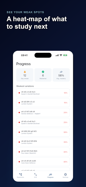 Chess Opening Trainer: Drills Screenshot 3