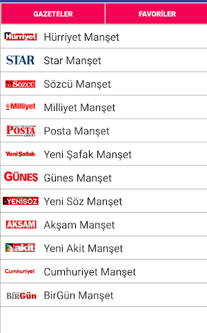 Gazetelik - Manşetler Screenshot 0