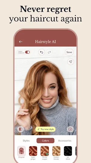 Hairstyle & Hair Color Changer Screenshot 2