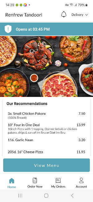 Renfrew Tandoori Screenshot 1