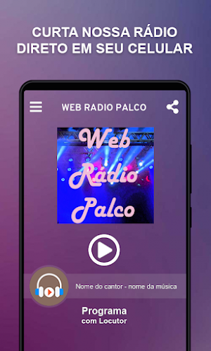 Web Rádio Palco Screenshot 1