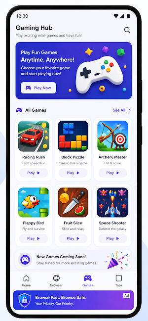 Safe Browser: Fast & Private Screenshot 2