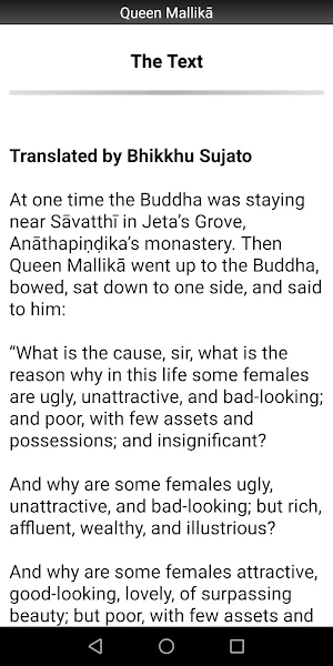 Queen Mallika Sutta - Buddhism screenshot 2