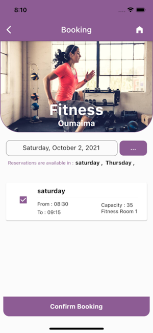 Smart Fitness App Screenshot 1
