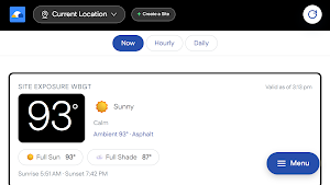 Klimo WBGT Screenshot 2
