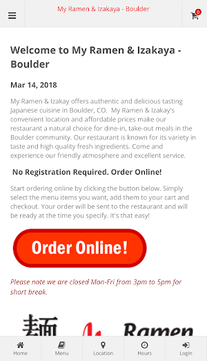 My Ramen & Izakaya Boulder Screenshot 0