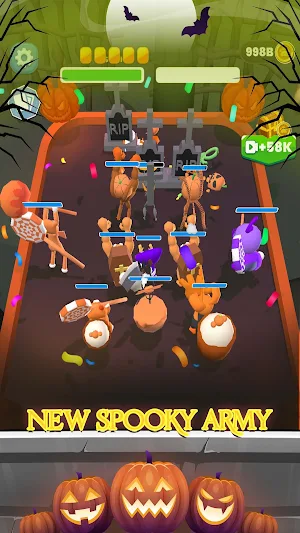 Halloween Merge: Blue Monster Screenshot 3