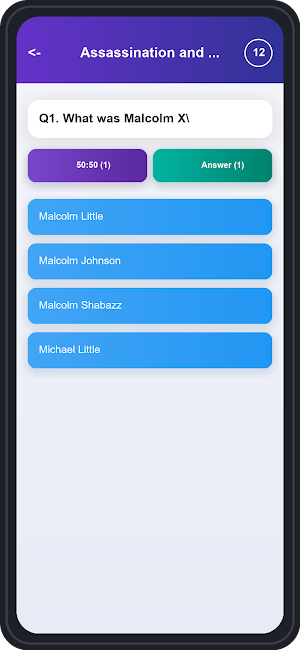 Malcolm X Trivia Quiz Screenshot 3