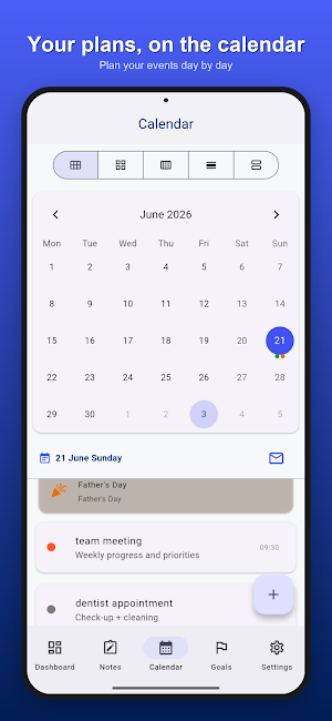 Sanal Ajanda: Calendar Notes Screenshot 1