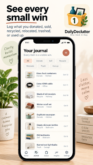 Daily Declutter: Home Tracker Screenshot 1