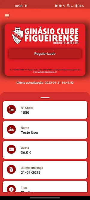 Ginásio Sócio Screenshot 2