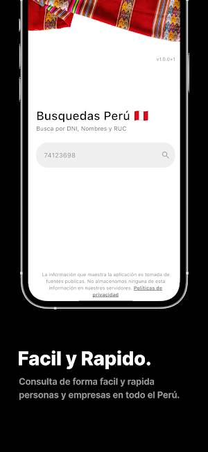 Búsquedas Perú Screenshot 1
