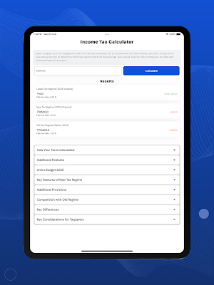 Income Tax Calculator 2025 Screenshot 3