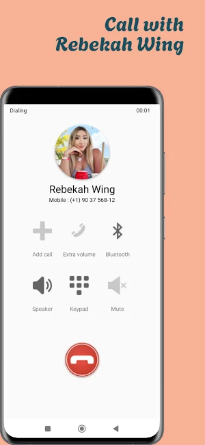 Rebekah Wing Mesage Call Video Screenshot 3