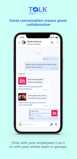 Talk Magnet - Team Chat App Screenshot 1