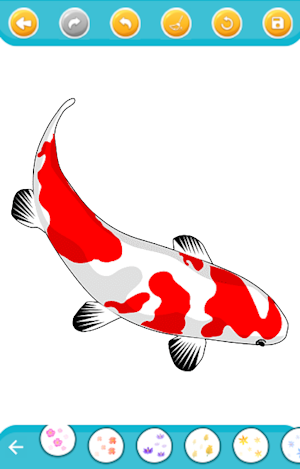 koi fish coloring game Screenshot 1