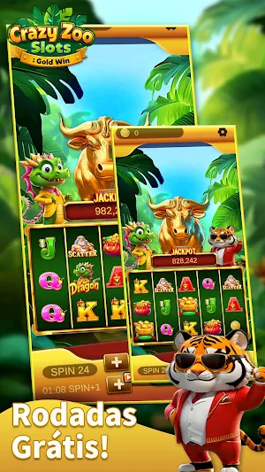 Crazy Zoo Slots：Gold Win Screenshot 1