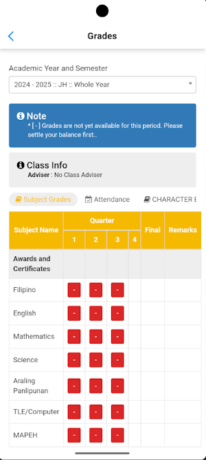 CDSA Mobile Portal Screenshot 3