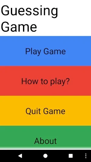Guessing Game Screenshot 1