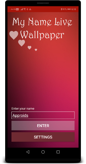 My Name Photo Live Wallpaper Screenshot 0